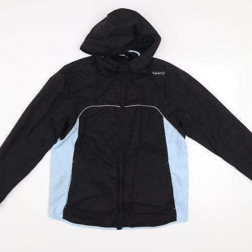 Kalenji Men's Black Lightweight Windbreaker Hooded Running Jacket Size S