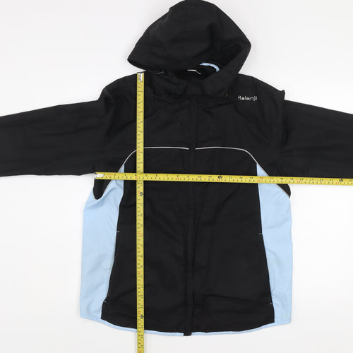 Kalenji Men's Black Lightweight Windbreaker Hooded Running Jacket Size S