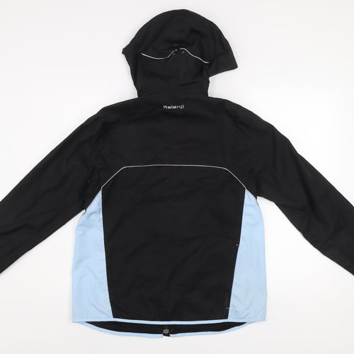 Kalenji Men's Black Lightweight Windbreaker Hooded Running Jacket Size S