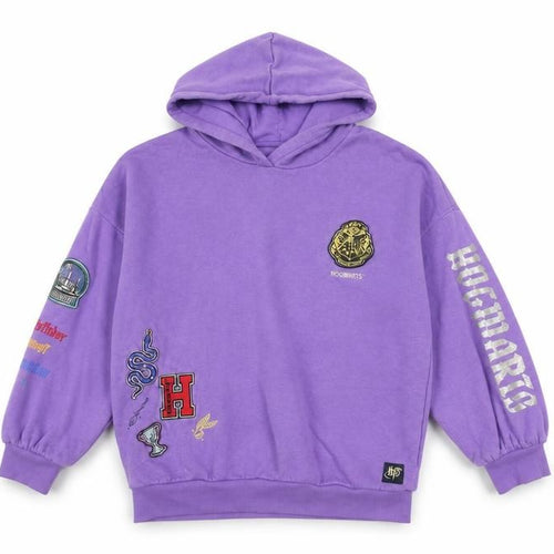 Marks and Spencer Girls Purple Harry Potter Pullover Hoodie 8-9 Years