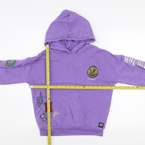 Marks and Spencer Girls Purple Harry Potter Pullover Hoodie 8-9 Years