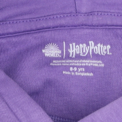 Marks and Spencer Girls Purple Harry Potter Pullover Hoodie 8-9 Years