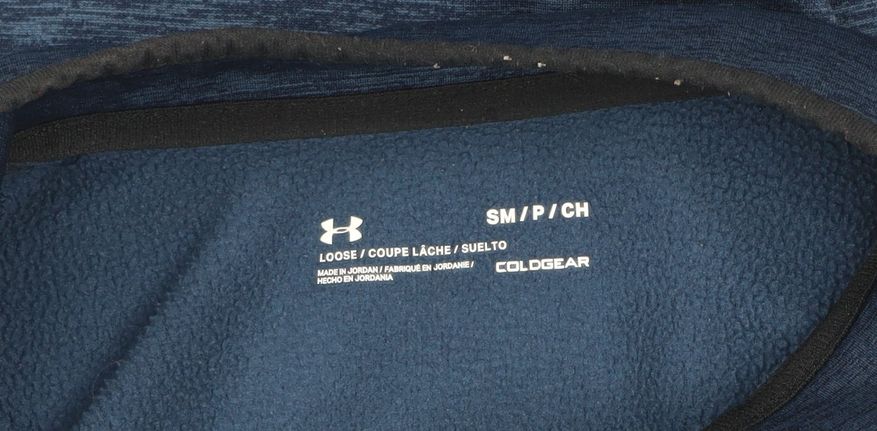 Under Armour Men’s Blue 1/4 Zip Fleece Sweatshirt Size S