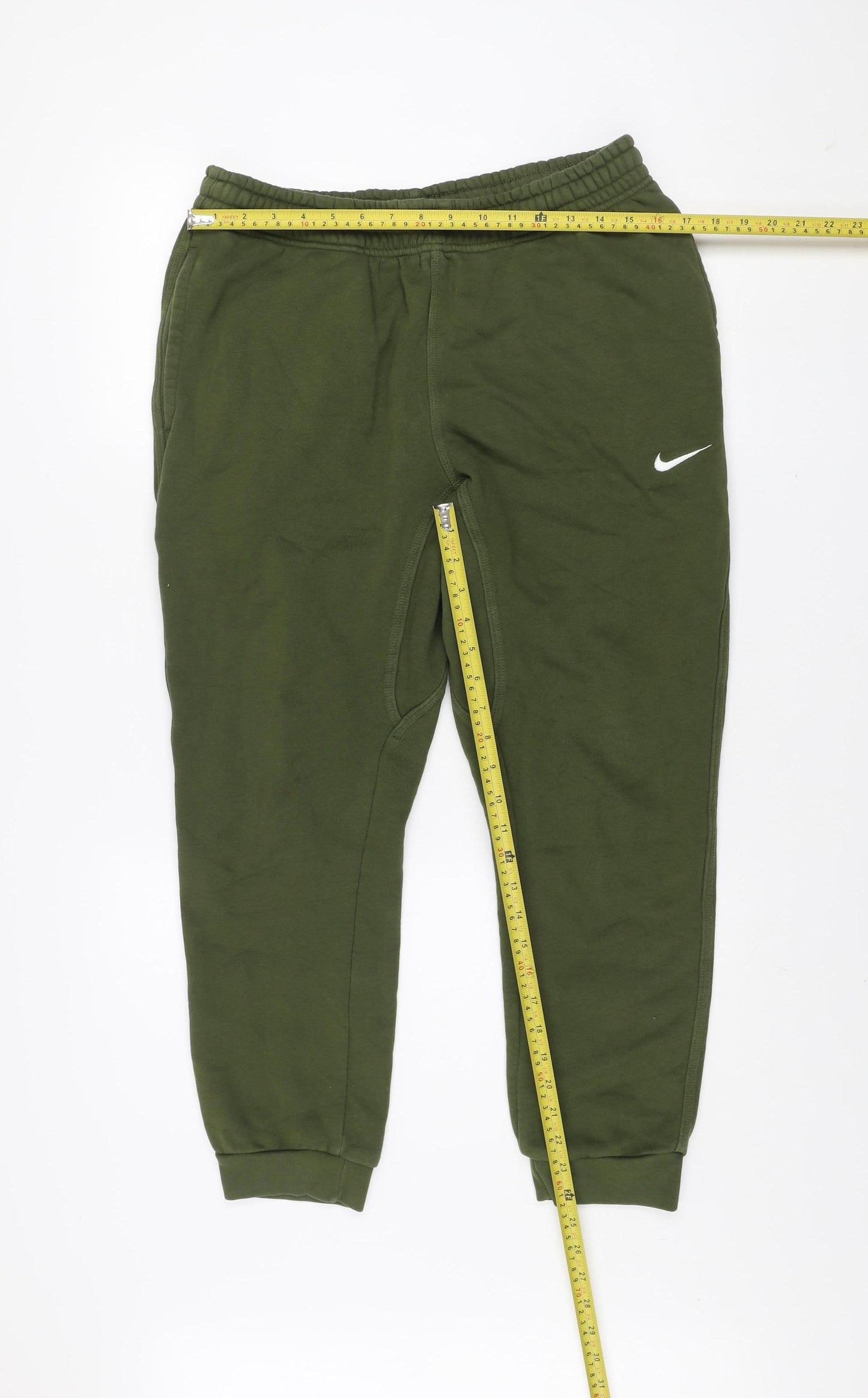Nike Men's Green Fleece Jogger Activewear Trousers Size L