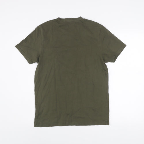 Jack Wills Men's Green Classic Fit Crew Neck T-Shirt Size S