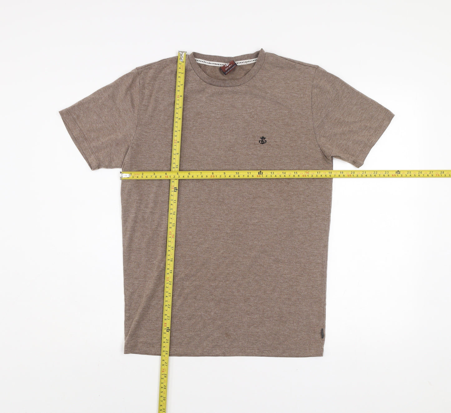 Blakely Clothing Co. Men's Brown XS Slim Fit Nautical Crew Neck T-Shirt