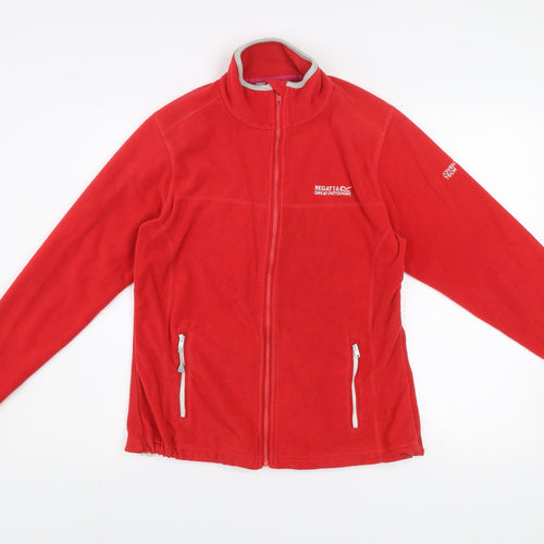 Regatta Great Outdoors Red Full Zip Fleece Jacket UK 10 Women’s