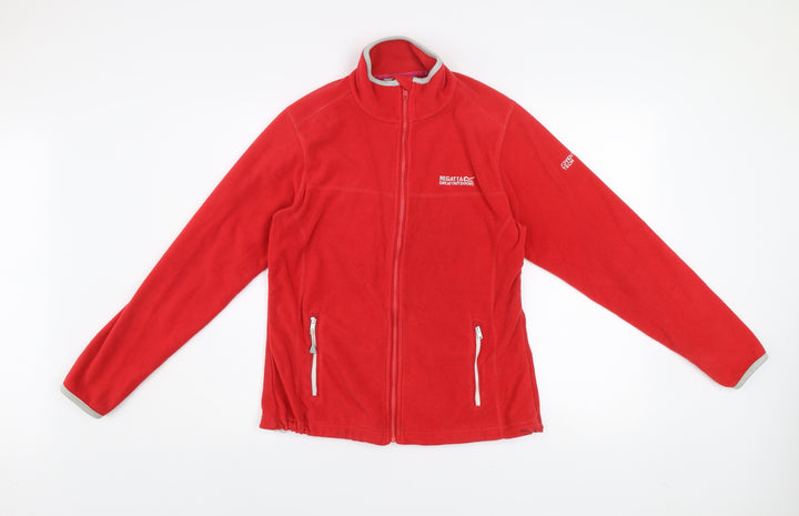 Regatta Great Outdoors Red Full Zip Fleece Jacket UK 10 Women’s
