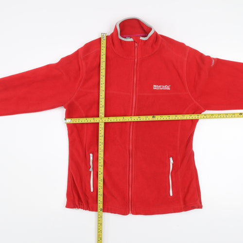 Regatta Great Outdoors Red Full Zip Fleece Jacket UK 10 Women’s