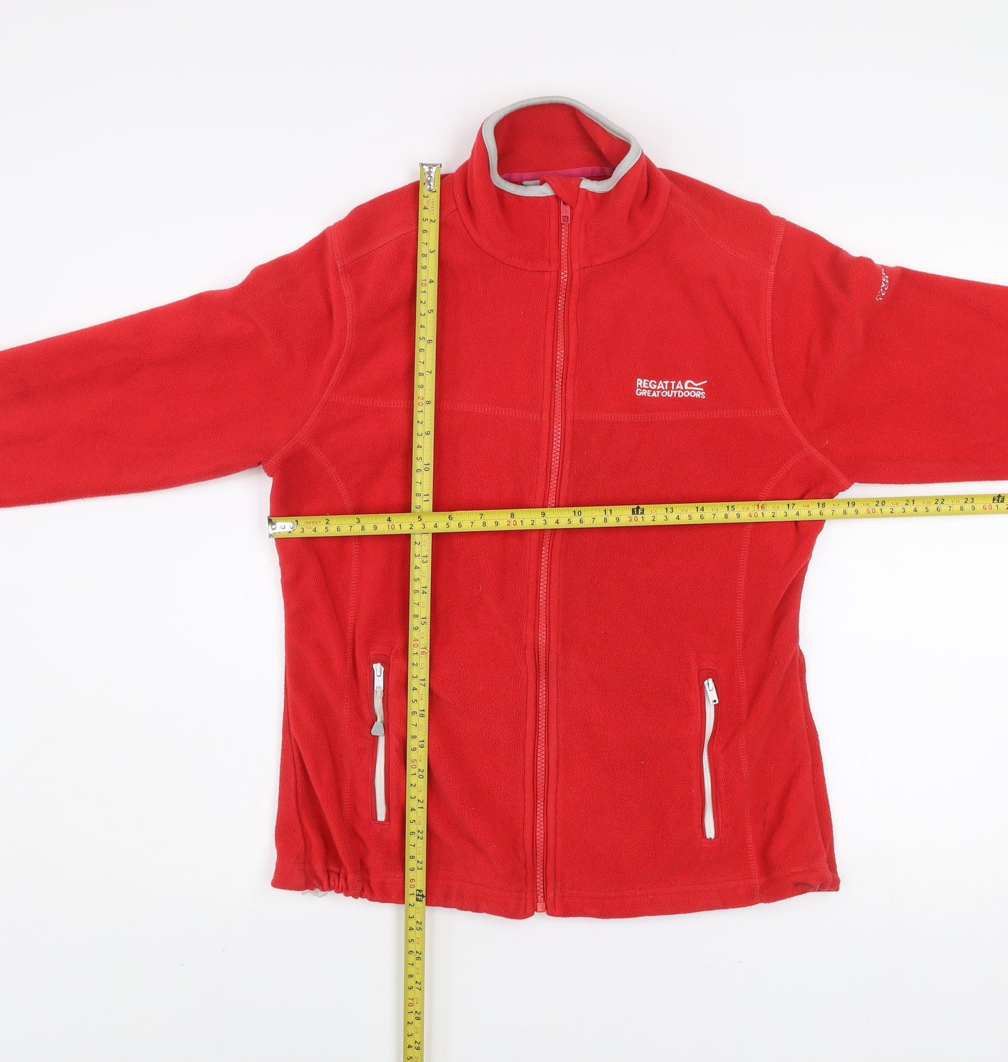 Regatta Great Outdoors Red Full Zip Fleece Jacket UK 10 Women’s