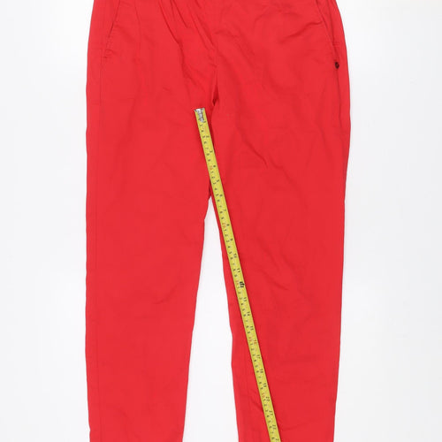 Pennyblack Women’s Red Cotton Stretch Long Trousers UK 12