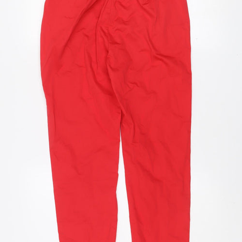 Pennyblack Women’s Red Cotton Stretch Long Trousers UK 12