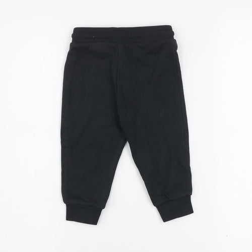 Adidas Unisex Baby Black Jogger Sweatpants 12-18 Months Cotton Blend