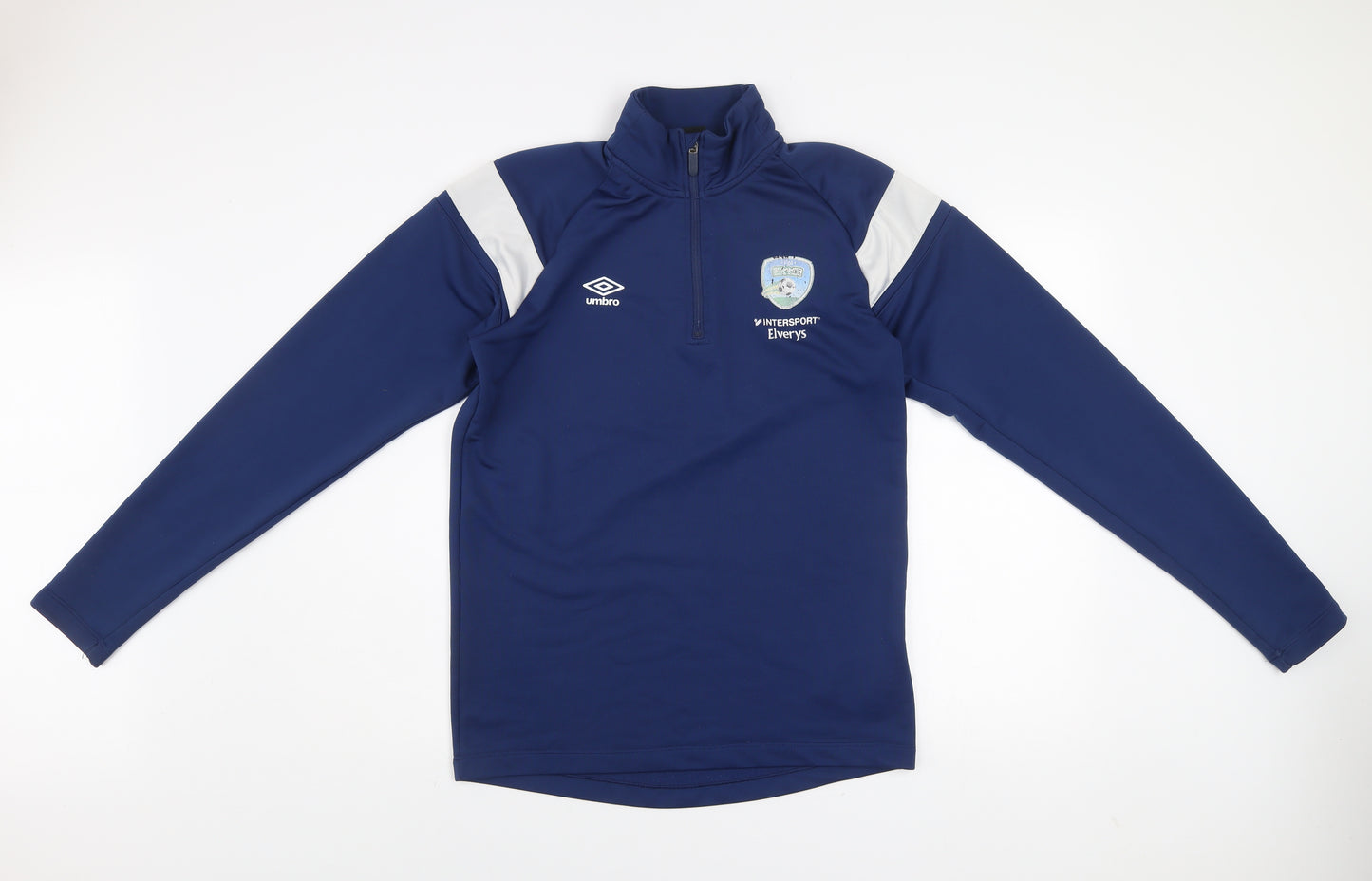 Umbro Men’s Blue 1/4 Zip Sports Training Sweatshirt M
