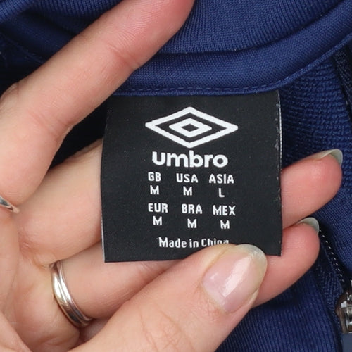 Umbro Men’s Blue 1/4 Zip Sports Training Sweatshirt M