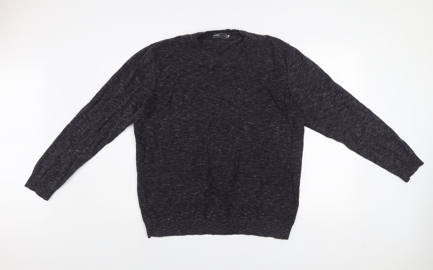 Jack & Jones Mens Grey Cotton Crew Neck XL Jumper
