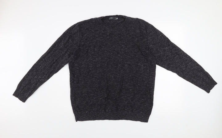 Jack & Jones Mens Grey Cotton Crew Neck XL Jumper