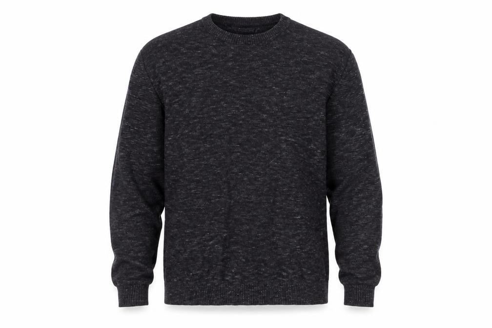 Front view of Jack & Jones men’s grey cotton crew neck xl jumper