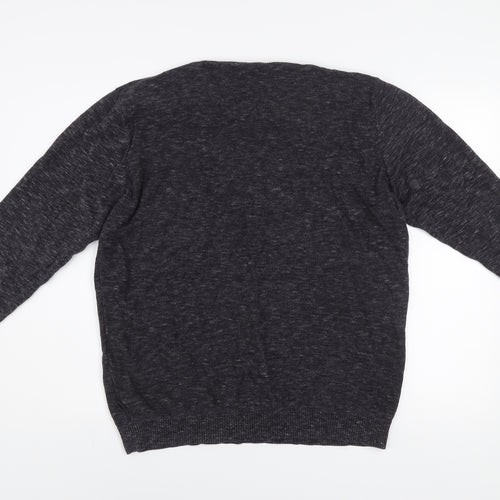Jack & Jones Mens Grey Cotton Crew Neck XL Jumper