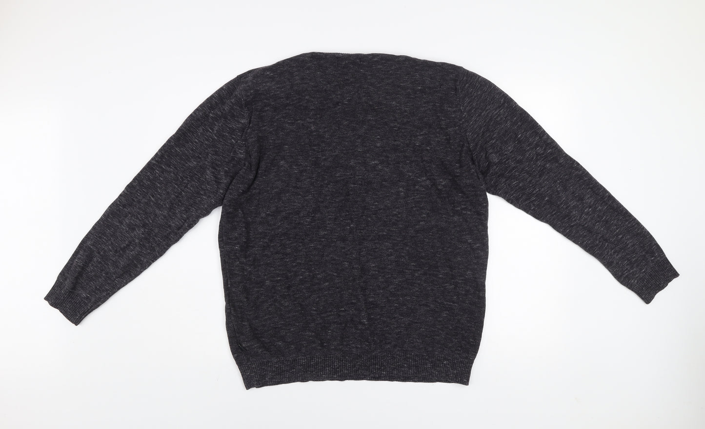 Jack & Jones Mens Grey Cotton Crew Neck XL Jumper
