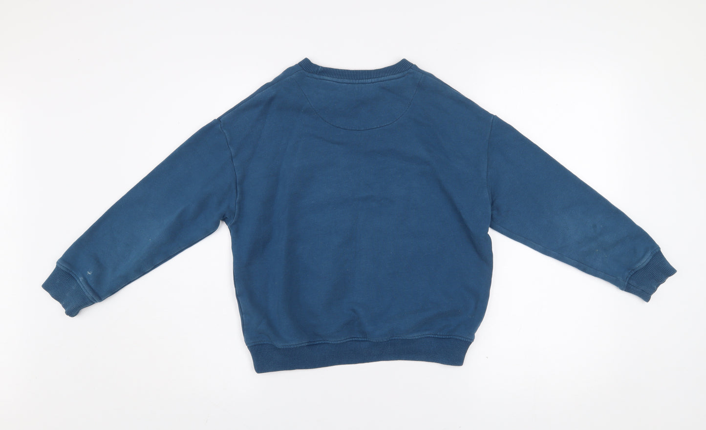 Marks and Spencer Girls Blue Space Graphic Pullover Sweatshirt 9-10 Years