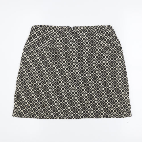 Avenue Women’s Black Geometric Tweed Pencil Skirt Size 8