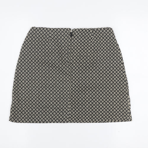Avenue Women’s Black Geometric Tweed Pencil Skirt Size 8