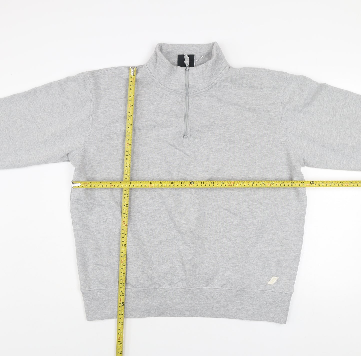 Zara Athleticz Men's Grey 1/4 Zip Sweatshirt XL Classic Fit