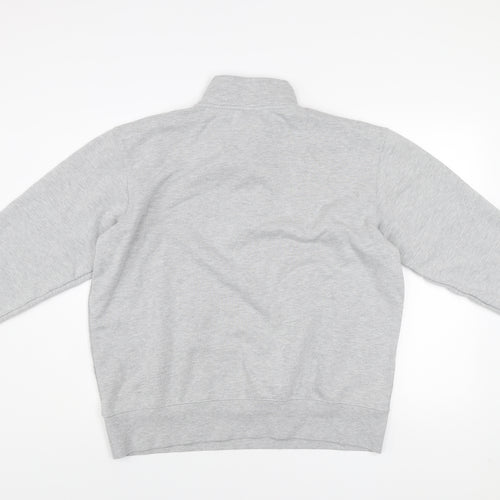 Zara Athleticz Men's Grey 1/4 Zip Sweatshirt XL Classic Fit