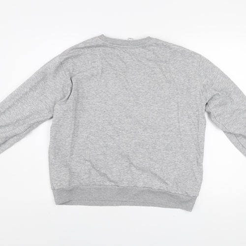 JDY Women's Grey New York Pullover Sweatshirt XL