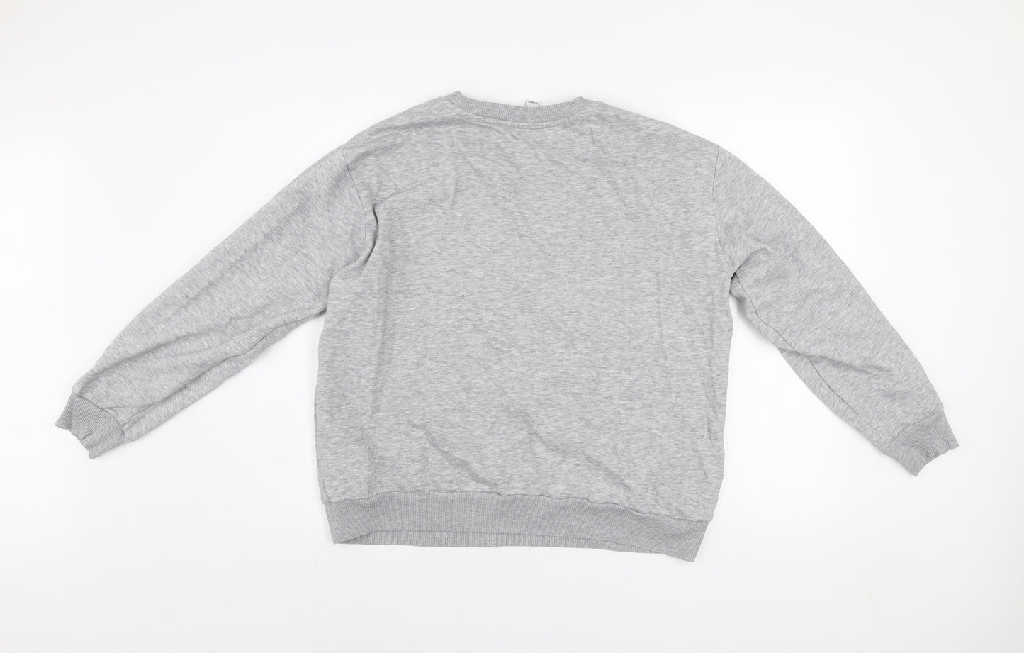 JDY Women's Grey New York Pullover Sweatshirt XL