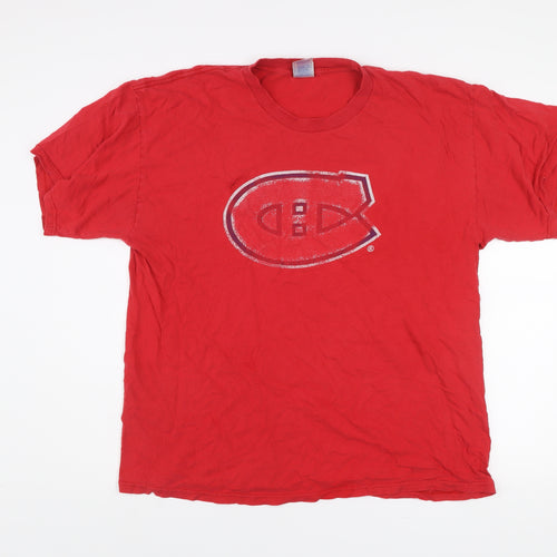 Tennessee River Men's Red XL Vintage Sports Logo Cotton T-Shirt