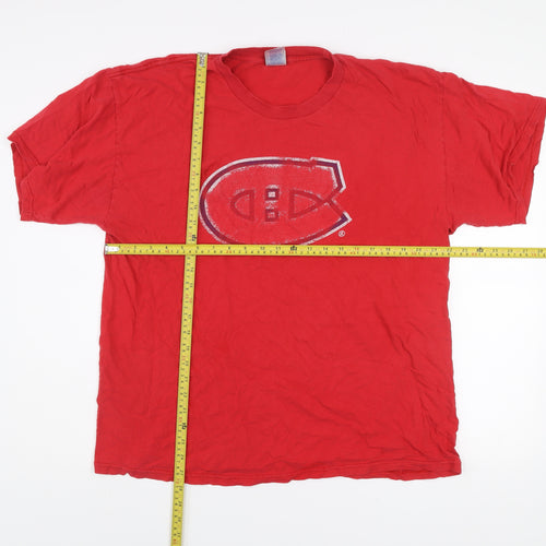 Tennessee River Men's Red XL Vintage Sports Logo Cotton T-Shirt