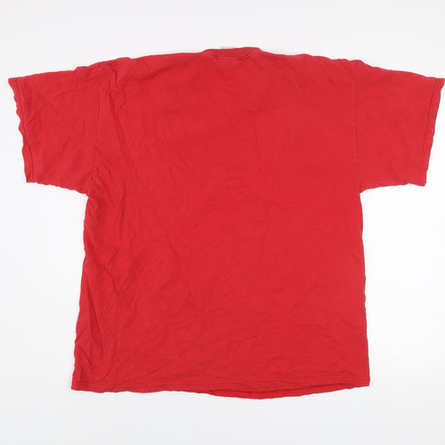 Tennessee River Men's Red XL Vintage Sports Logo Cotton T-Shirt