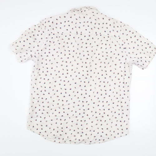 U.S. Polo Assn. Men's White 2XL Short Sleeve Button-Up Shirt