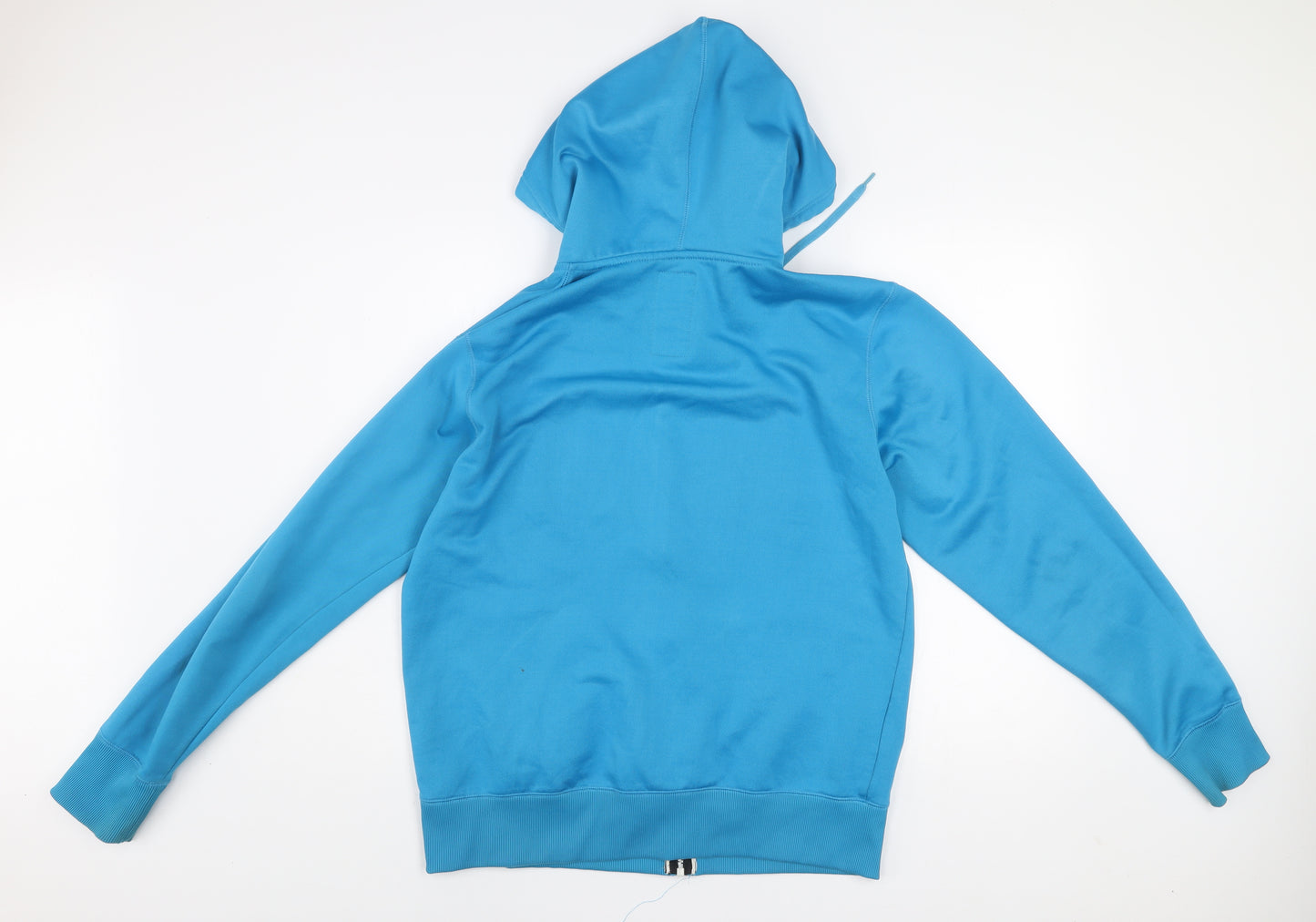 Billabong Men Blue Full Zip Hoodie Large Polyester Fleece Sweatshirt