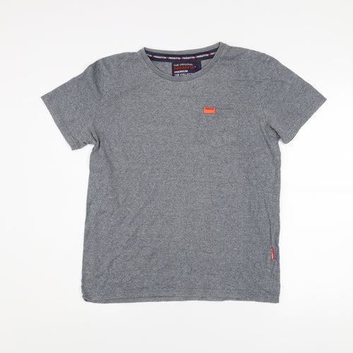 Paraffin Men's Grey Short Sleeve Crew Neck T-Shirt Size M