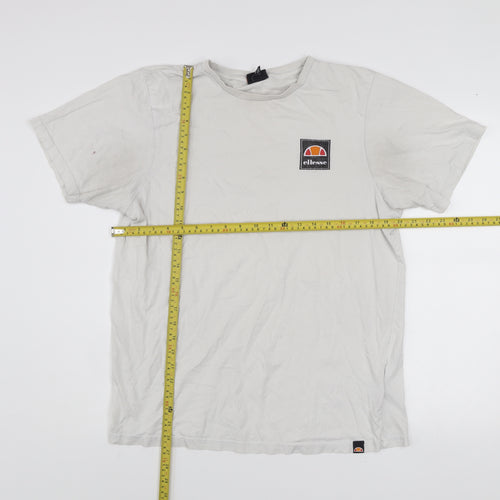 Ellesse Men's White XL Crew Neck Cotton T-Shirt