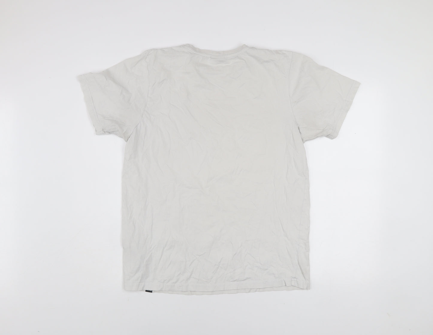 Ellesse Men's White XL Crew Neck Cotton T-Shirt