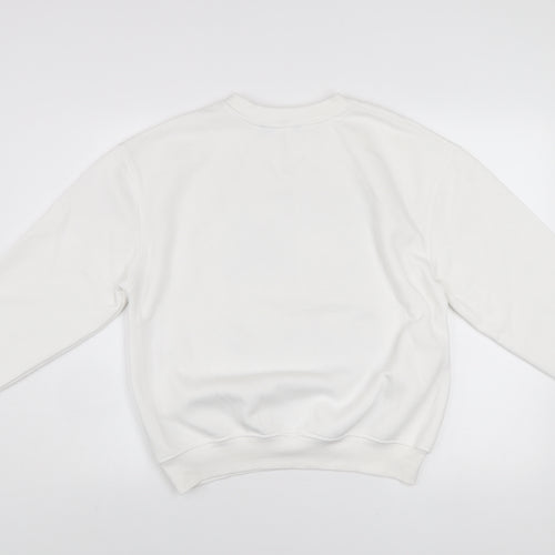Dunnes Women White XS Pullover Sweatshirt New York City Graphic Print