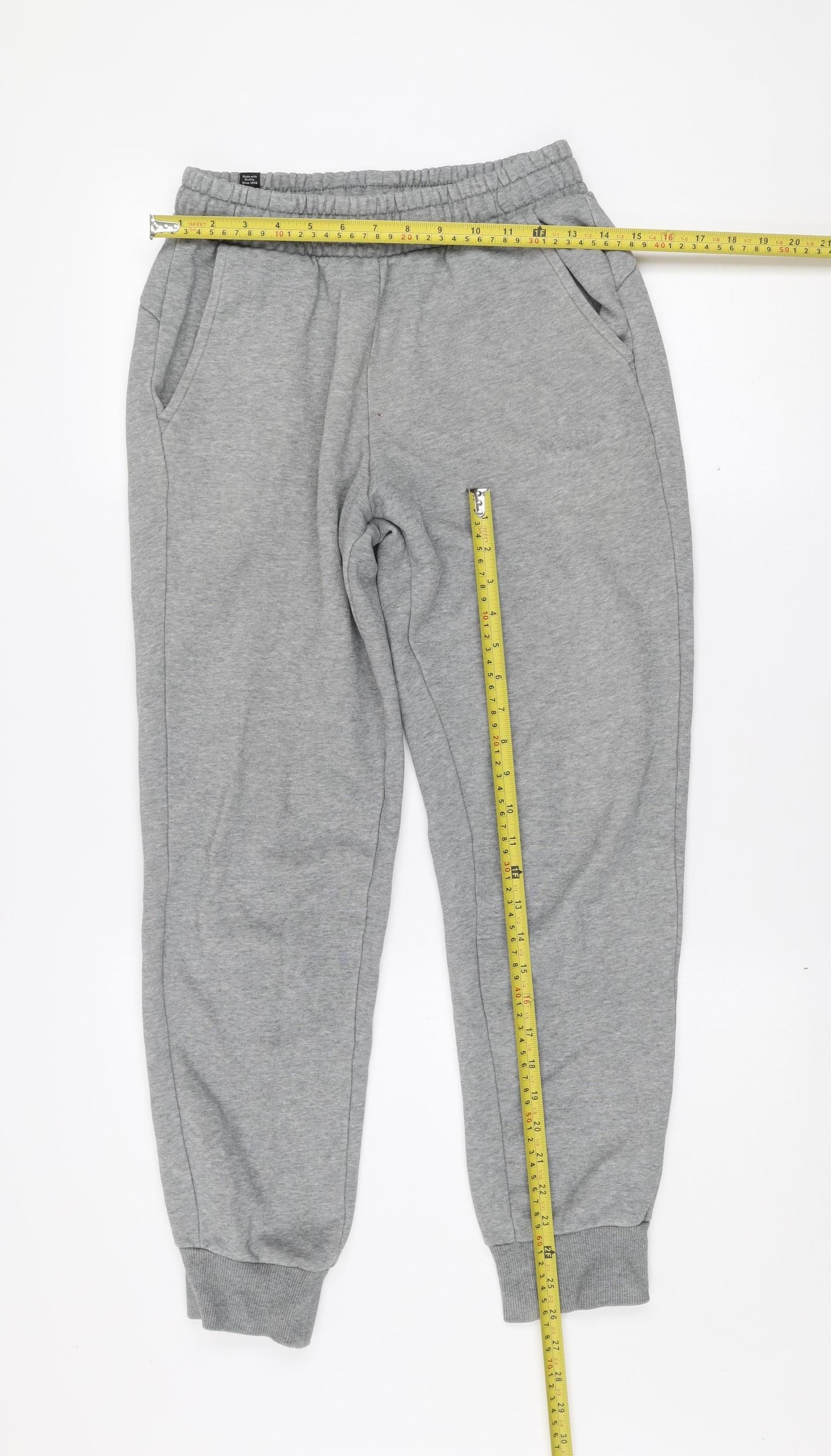 Puma Men's Grey Jogger Sweatpants Size S Stretch Cotton Blend