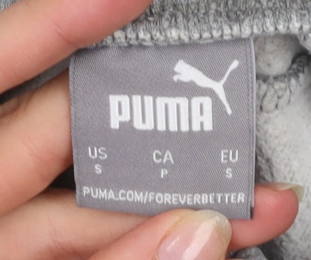 Puma Men's Grey Jogger Sweatpants Size S Stretch Cotton Blend
