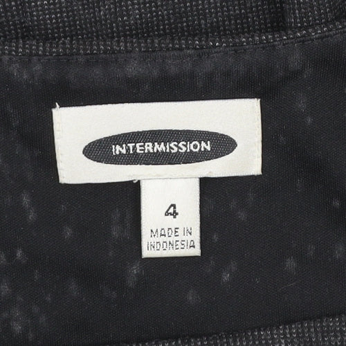 Intermission Women’s Grey Sheath Knee Length Dress Size 8 Sleeveless Workwear