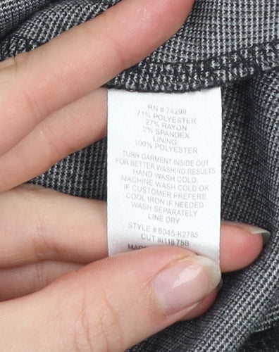 Intermission Women’s Grey Sheath Knee Length Dress Size 8 Sleeveless Workwear