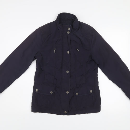 Maine New England Women's Blue Size 10 Quilted Military Jacket