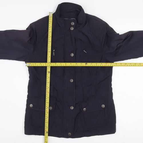 Maine New England Women's Blue Size 10 Quilted Military Jacket