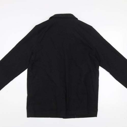 Monki Unisex Black Cotton Blazer Jacket Medium Classic Fit