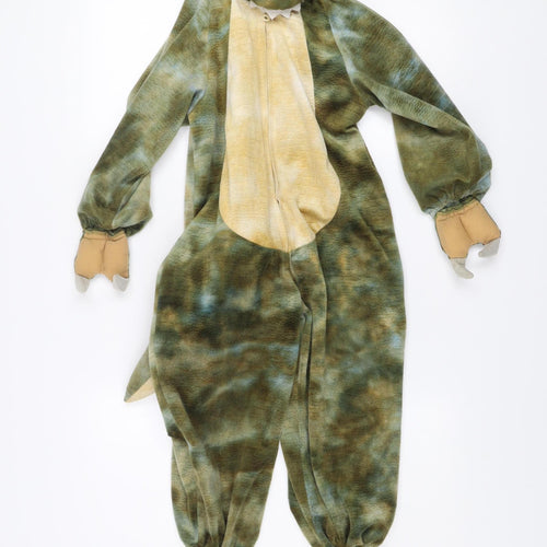 Natural History Museum Boys Green Dinosaur One Piece Hooded Nightwear 3-5 Years