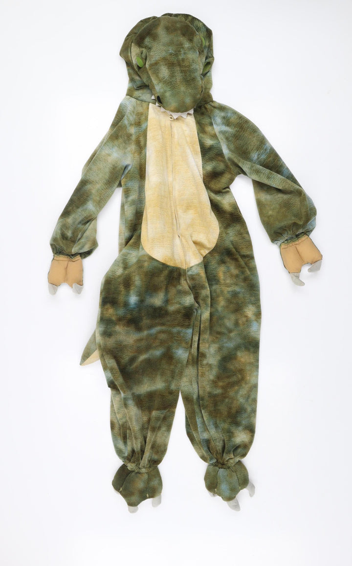 Natural History Museum Boys Green Dinosaur One Piece Hooded Nightwear 3-5 Years