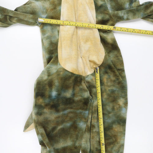 Natural History Museum Boys Green Dinosaur One Piece Hooded Nightwear 3-5 Years